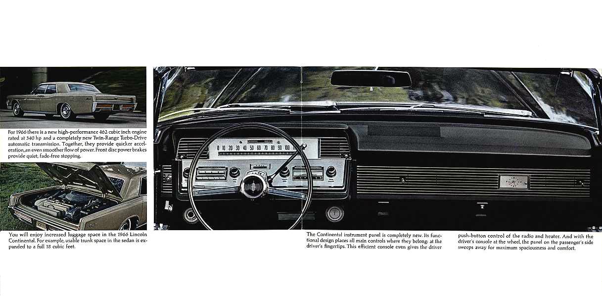 1966 Lincoln Continental Brochure Page 14
